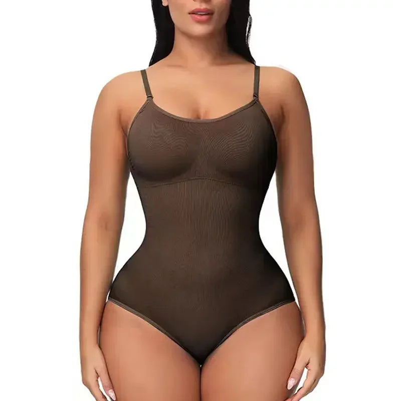 Seamless Shapewear Bodysuit : Coffee